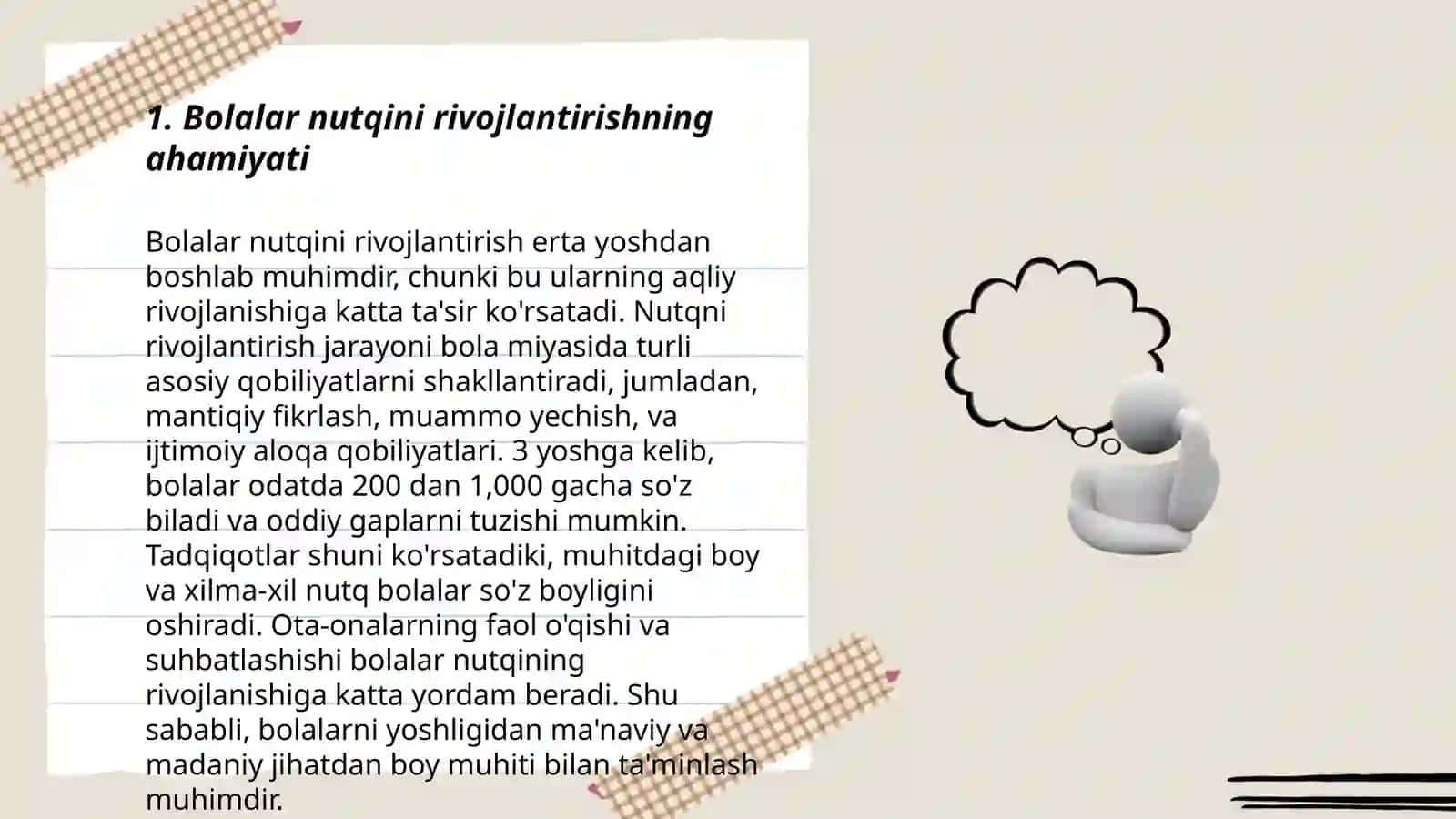 Bolalar nutqini òstirishning maqsadi 3