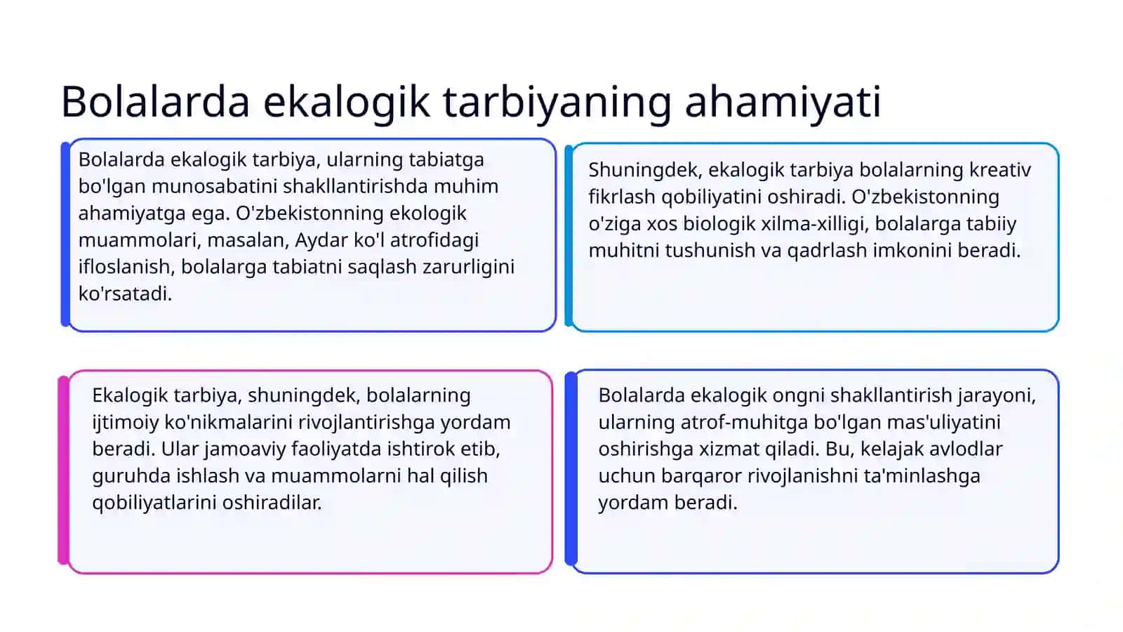 Bolalarda Ekalogik Tarbiya 3