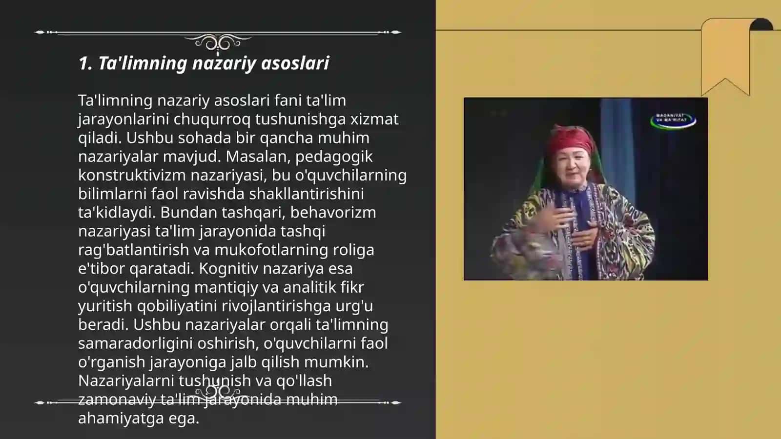 Didaktika - pedagogik ta'lim nazariyasi 3