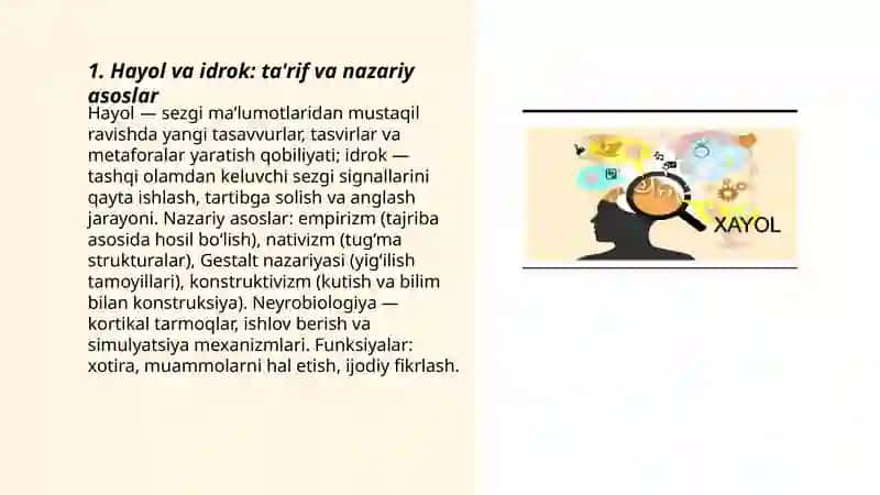 Hayol va idrok 3