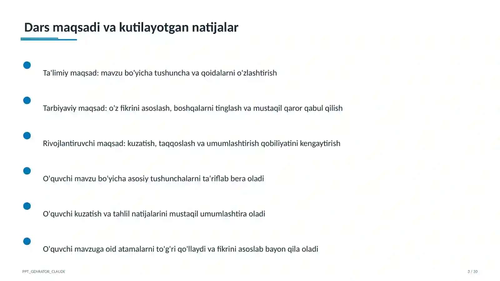 ChatGPT yordamida dars materiallari tayyorlash 3