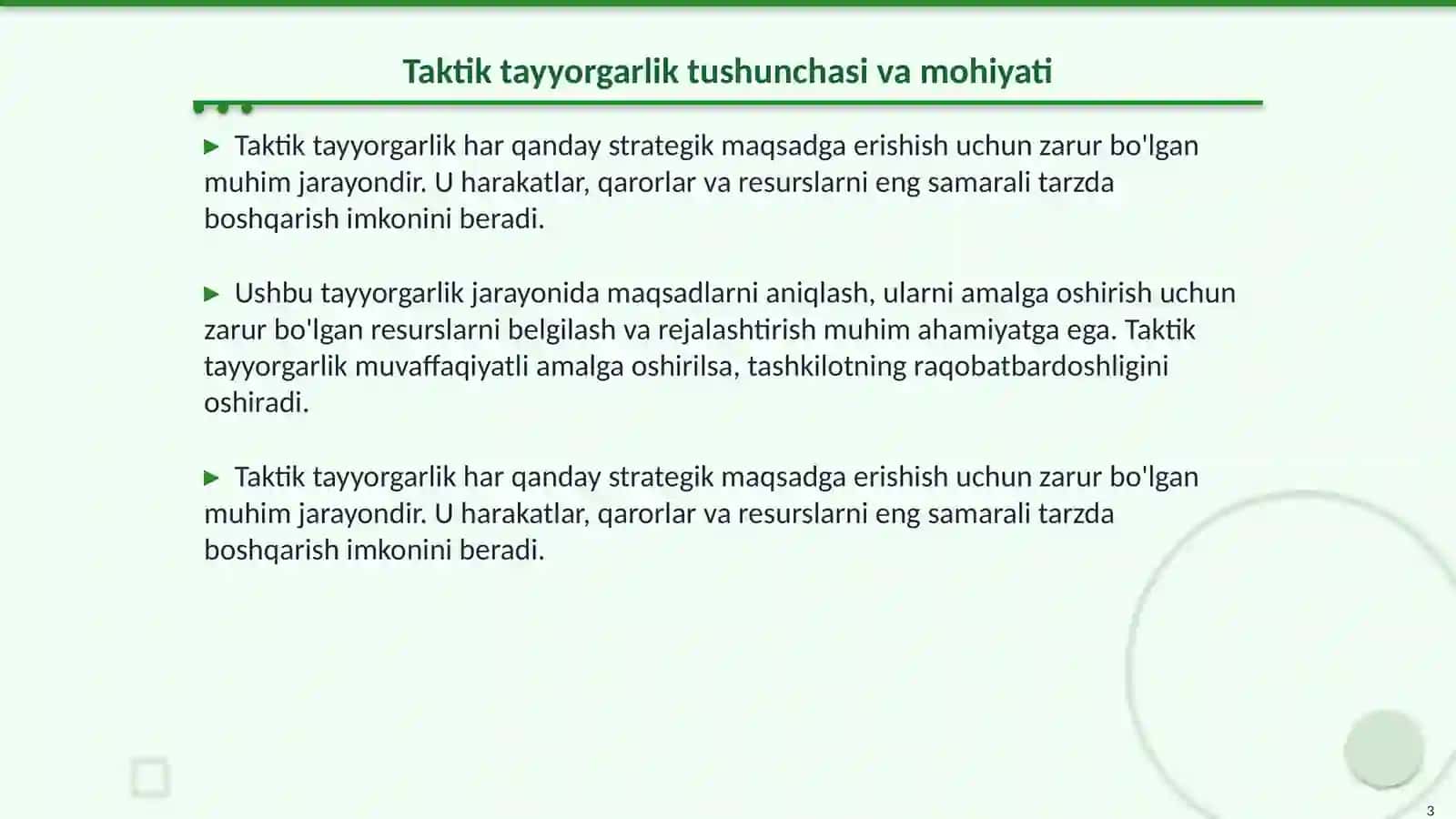 Taktik tayyorgarlik va uni takkomillashtirish 3