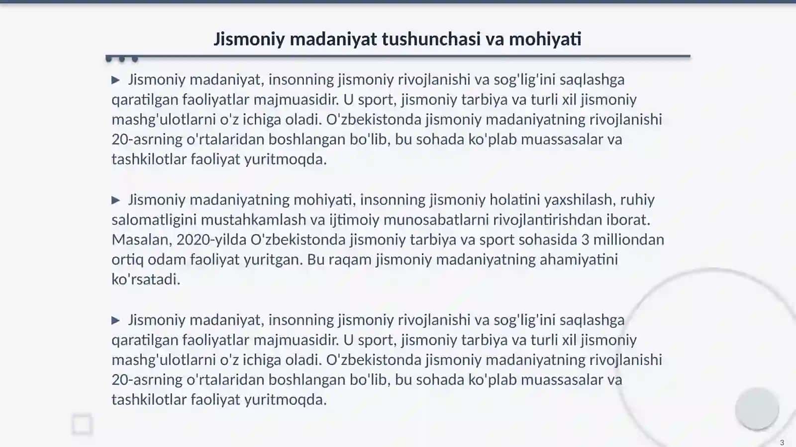 Jismoniy madaniyatning jamiyatdagi vazifalari va shakllari 3