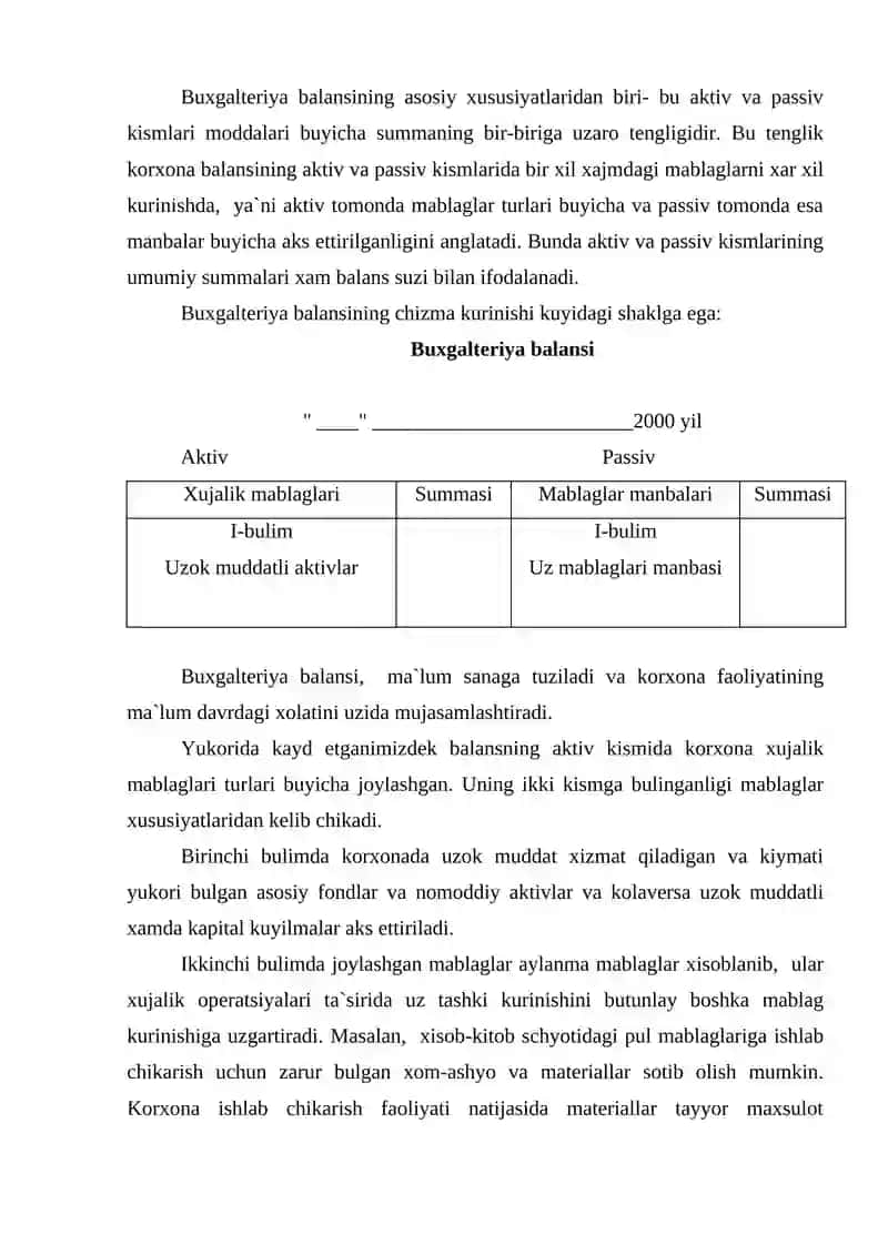 Buxgalteriya schyotlarining turkumlanishi 3