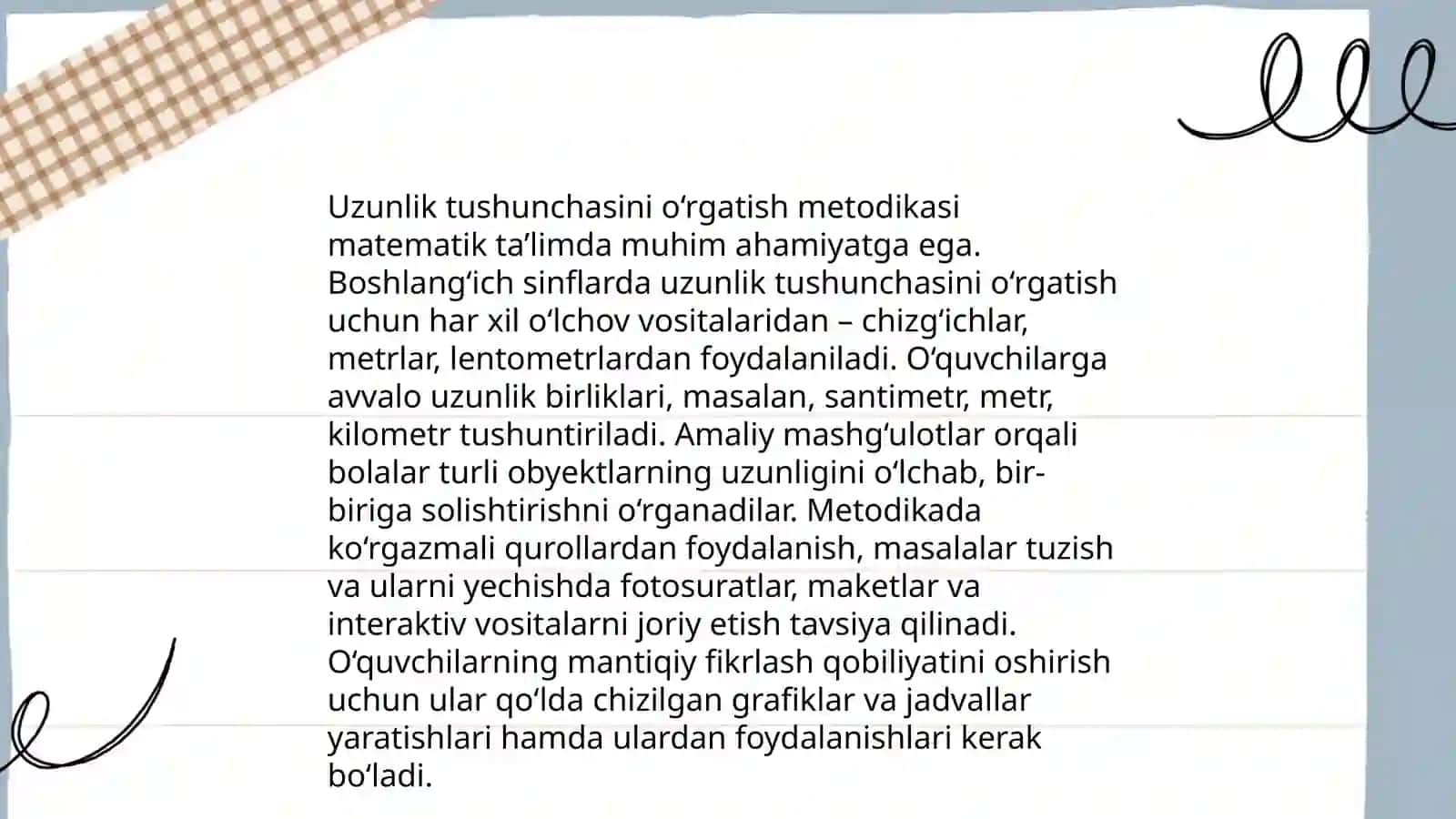 Boshlang‘ich sinflarda asosiy miqdorlar va ularni o‘lchov birliklarini o‘rgatish metodikasi 3