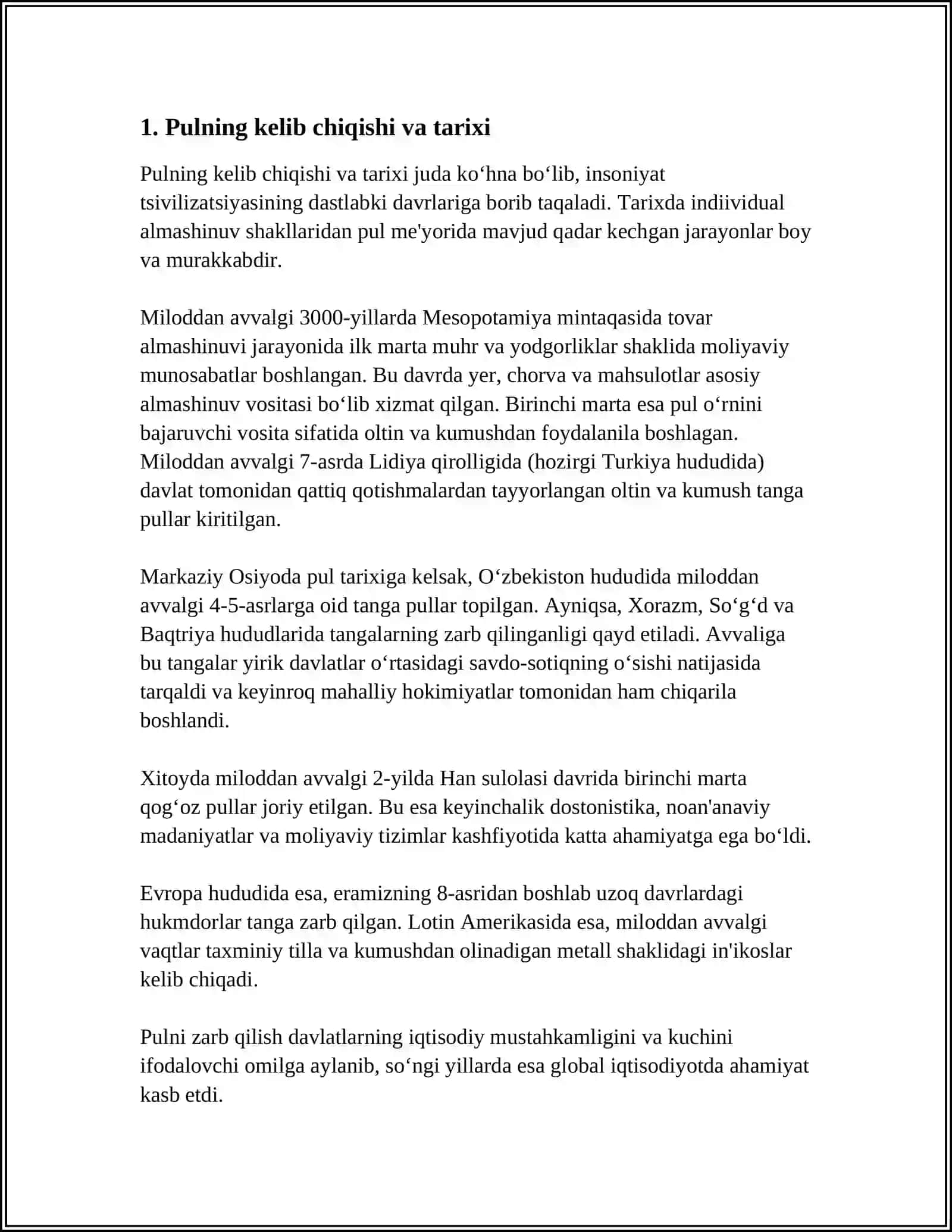 PUL AYLANMASI TUSHUNCHASINING MAZMUNI 3
