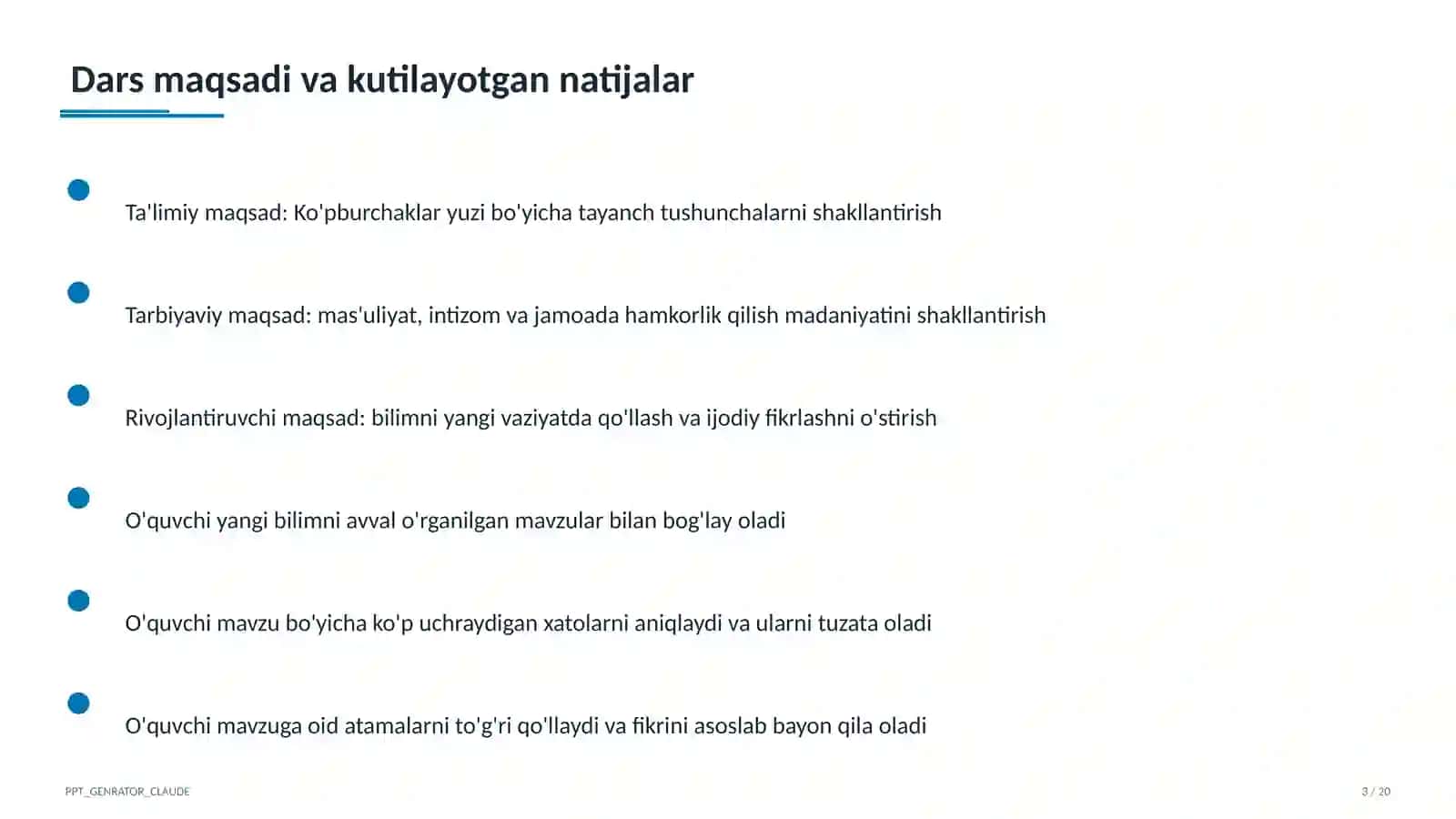 Ko'pburchaklar yuzi (8-sinf) 3