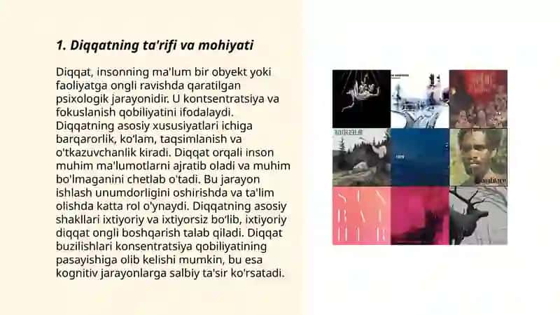 Diqqat haqida tushuncha va uning nerv fizialagika asoslar 3