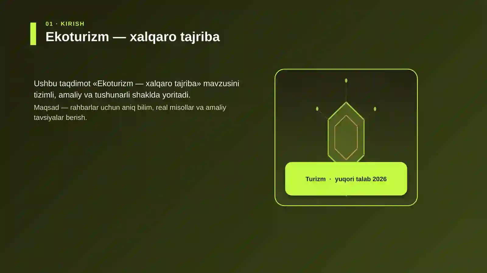 Ekoturizm — xalqaro tajriba 3