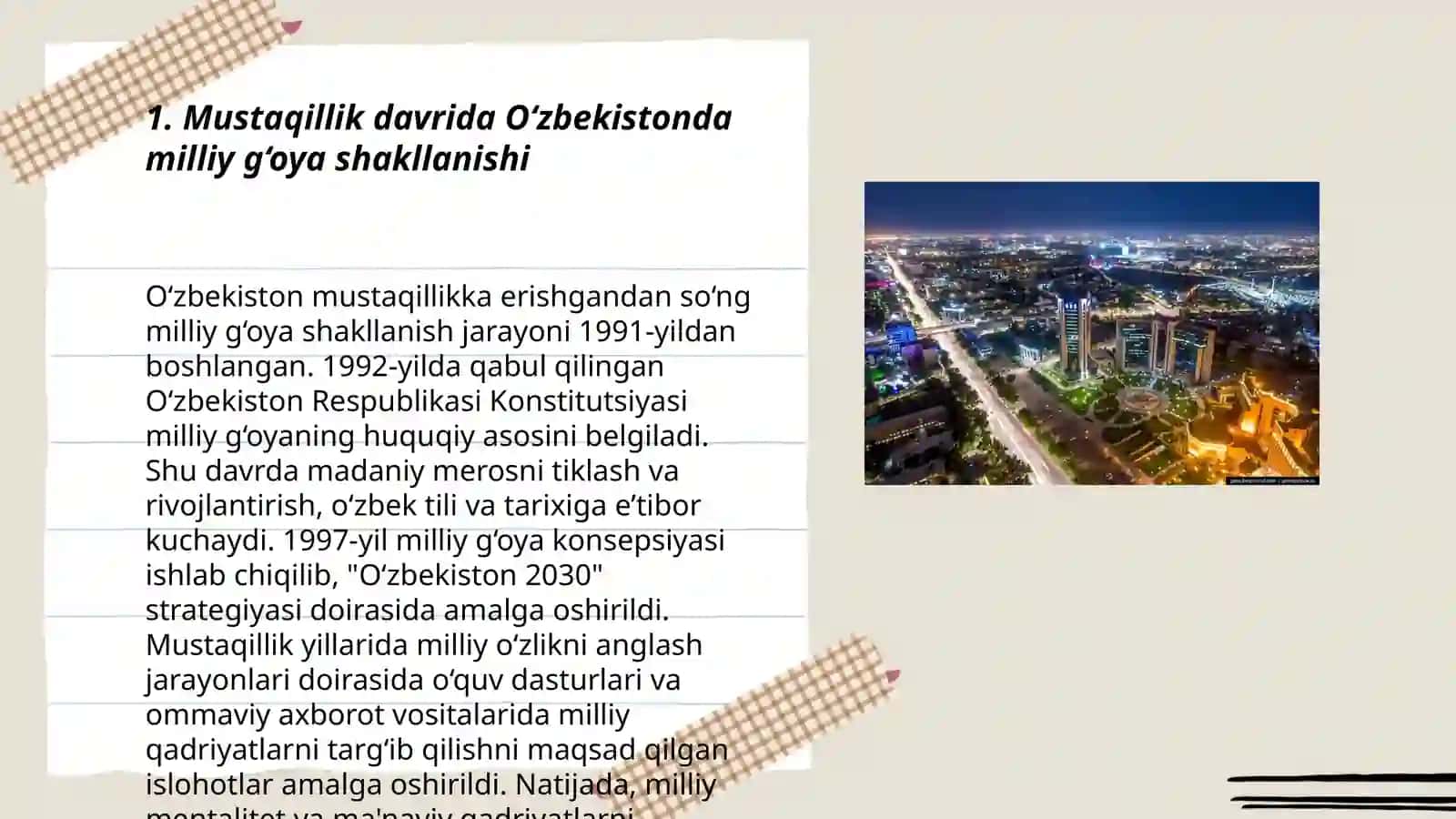 Mustaqillik yillarida Õzbekistonning Ma’naviy va Madaniy taraqqiyoti 3