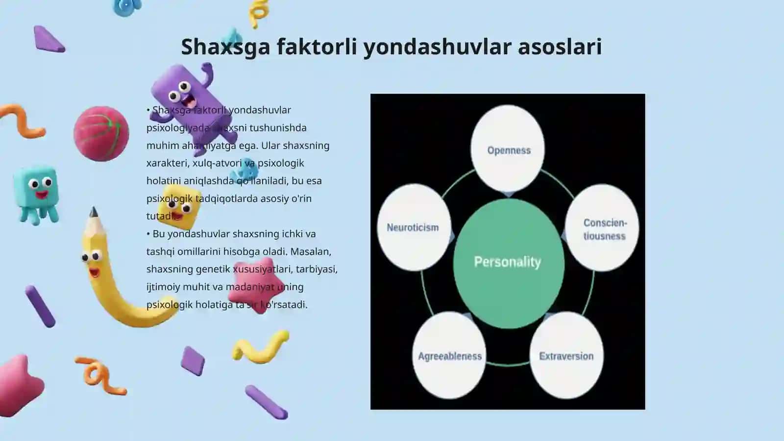 Shaxsga faktorli yondashuvlar 3
