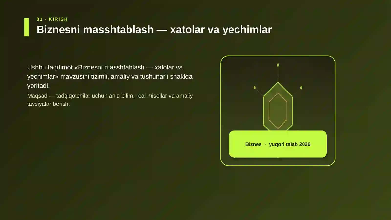 Biznesni masshtablash — xatolar va yechimlar 3