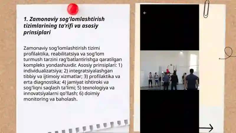 Zamonaviy sog'lomlashtirish tizimlari 3
