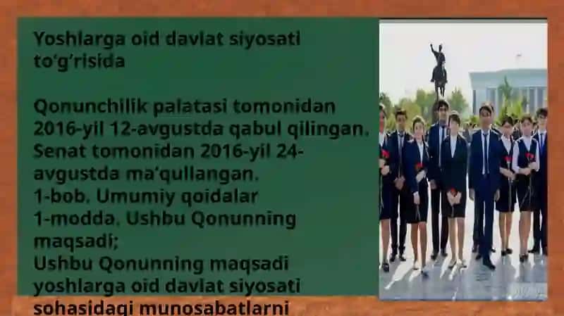 O'zbekistonda yoshlarga  oid davlat siyosati va  asosiy mazmuni, Barkamol avlodni tarbiyalashning asosiy yoʻnalishi 3