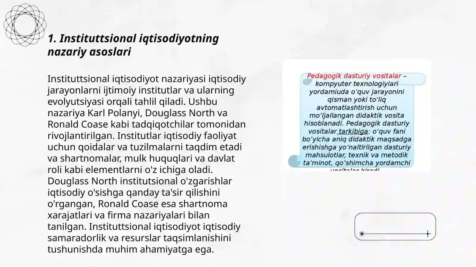 Instituttsional iqtisodiyotda davlat va hukumat. Elektron hukumatning shakilanishi 3