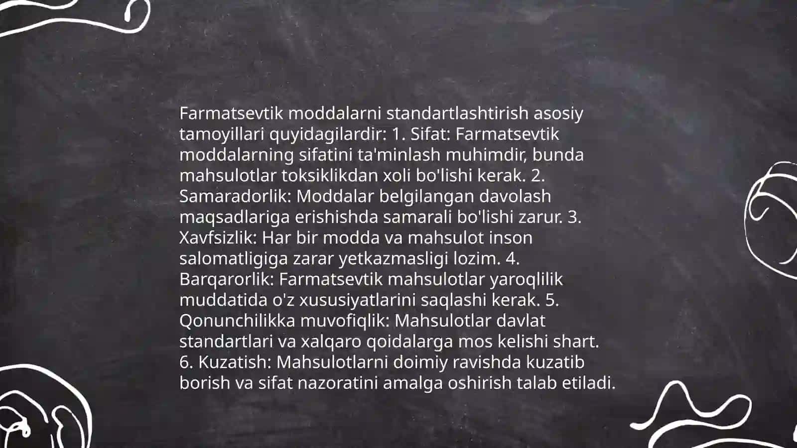 Farmatsevtik moddalar sifatini standartlashtirish. Biologik va biotexnologik moddalarni tartibga solish xususiyatlari 3