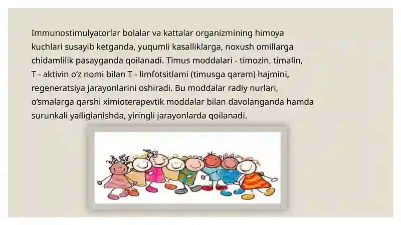 Immunitetga tasir etuvchi moddalar 3