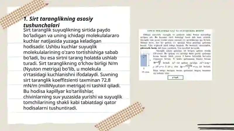 Sirt taranglik tushunchasi 3