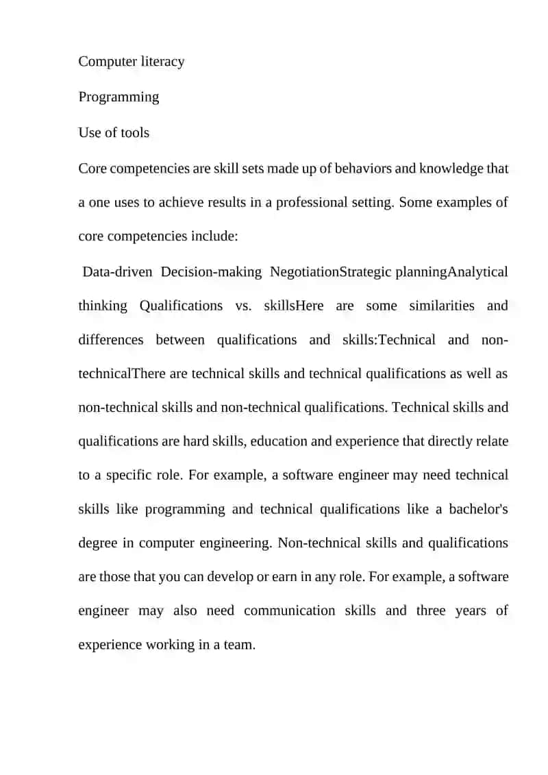 Qualifications vs. Skills 3