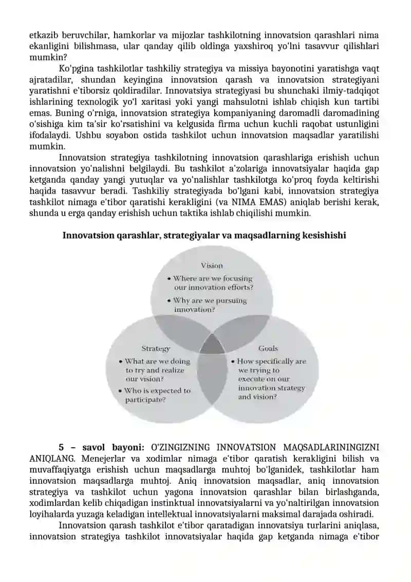Innovatsion jarayonni tahlil qilish uchun SIPOC modeli 3