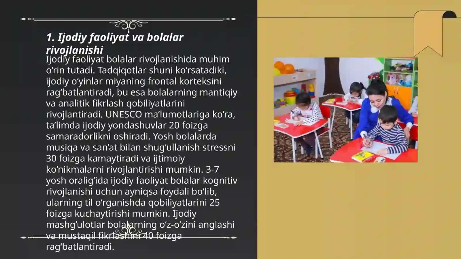 Ijodiy Faoliyatning Bolalar Hayoti uchun Ahamiyati 3