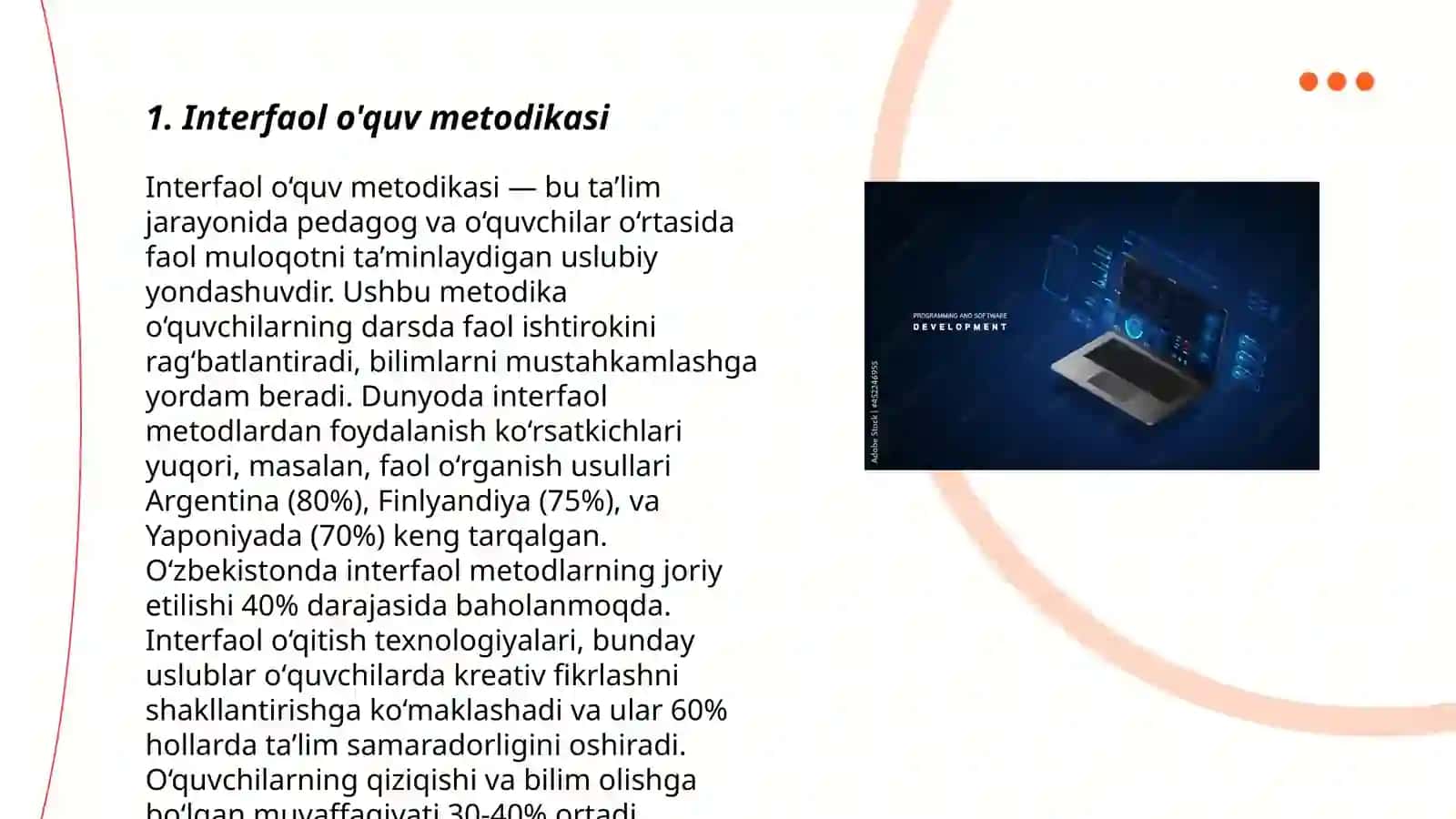Interfaol o'quv metodikasi 3