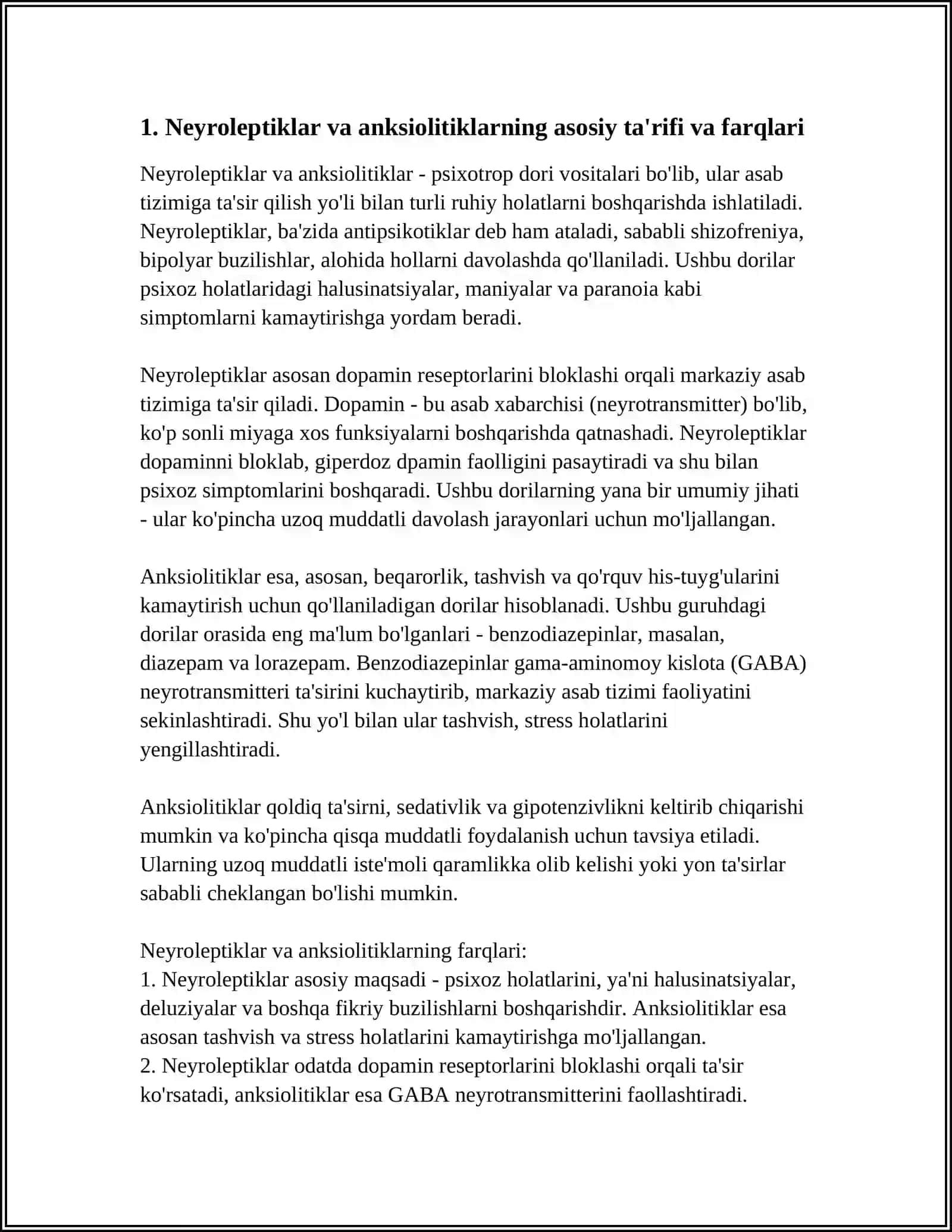 NEYROLEPTIKLLAR ANKISIOLITIKKLAR 3
