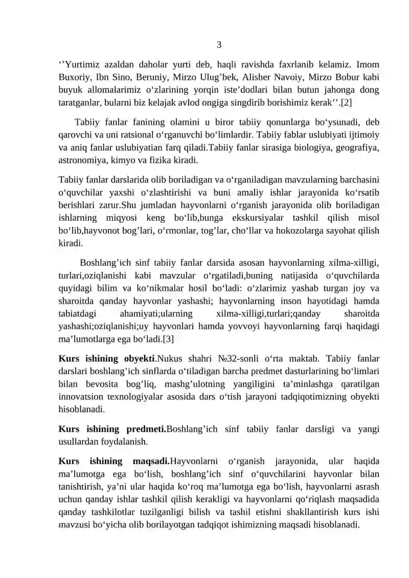 Hayvonot olamining xilma-xilligi, tuzilishi, hayvonlarning xulq-atvori, ko‘payishi, rivojlanishi 3