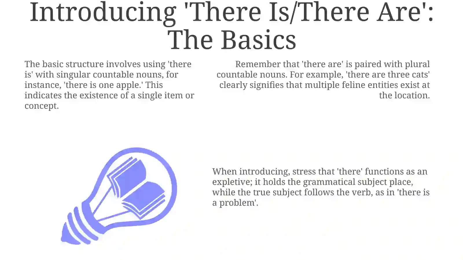 There is/there are 3
