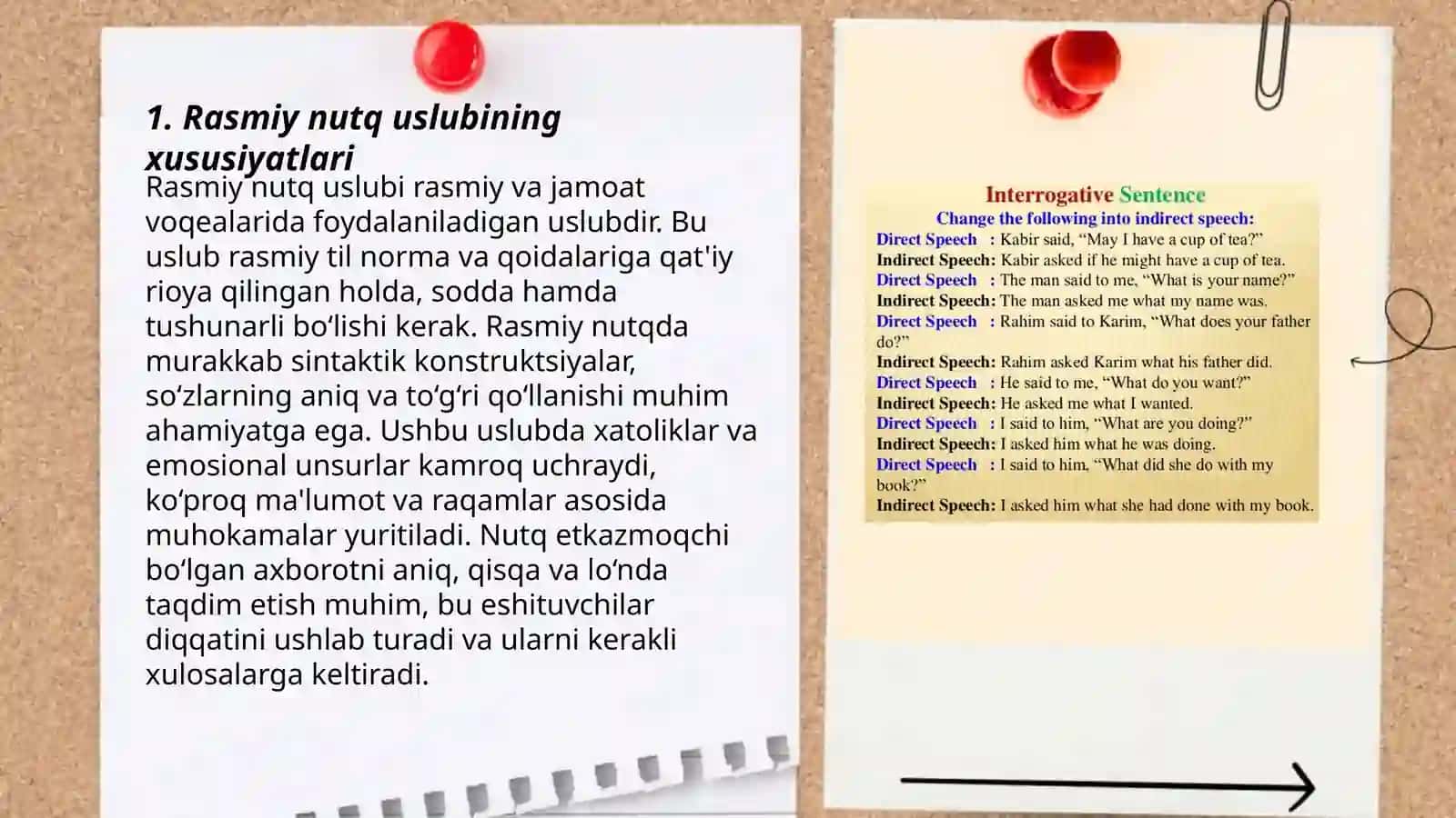 Rasmiy nutq uslubi va rasmiy ish yuritishning oʻziga xos tamonlari 3