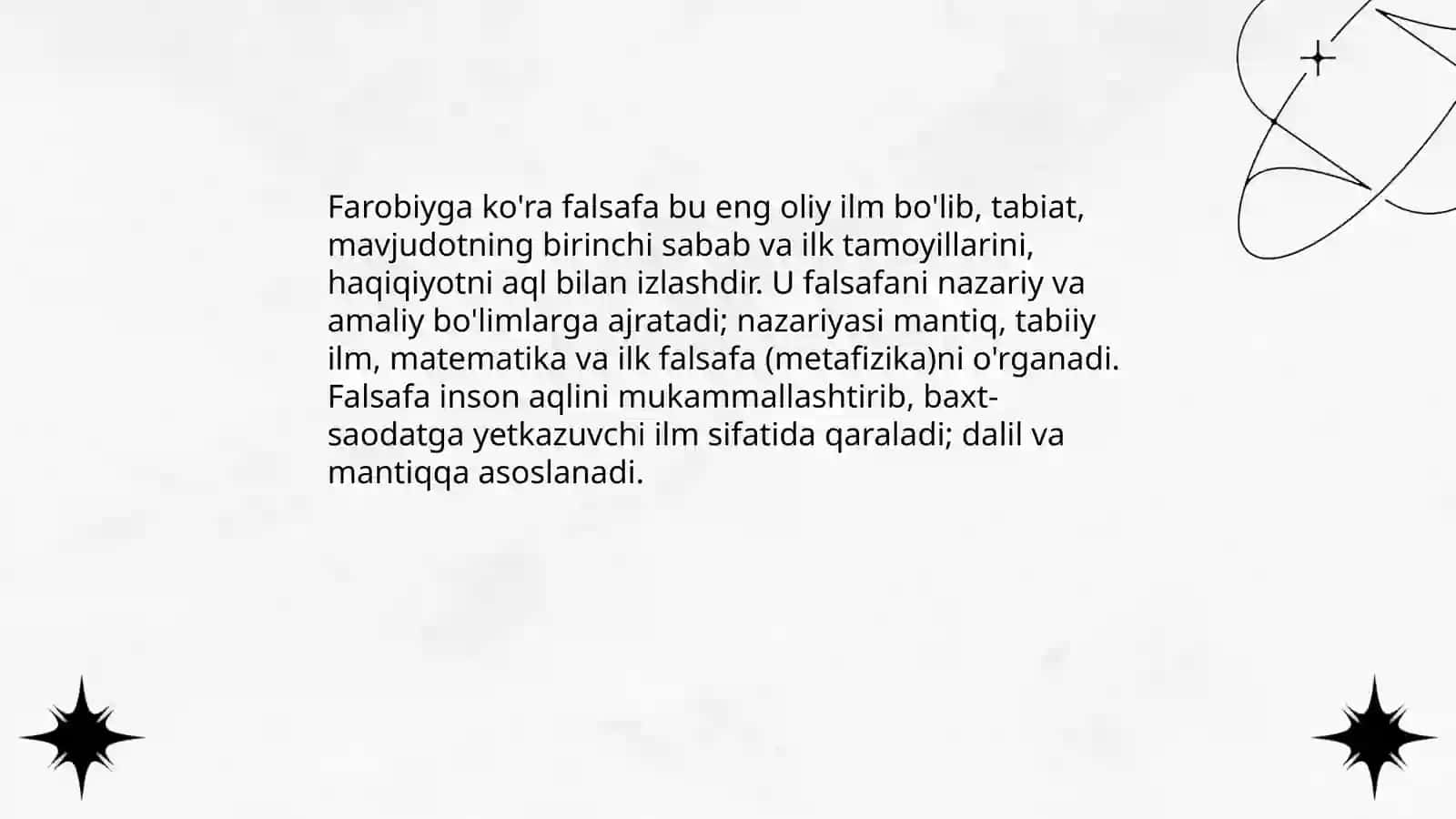 Falsafaning mohiyatiga oid Sharq va G‘arb mutafakkirlari ta’riflari 3