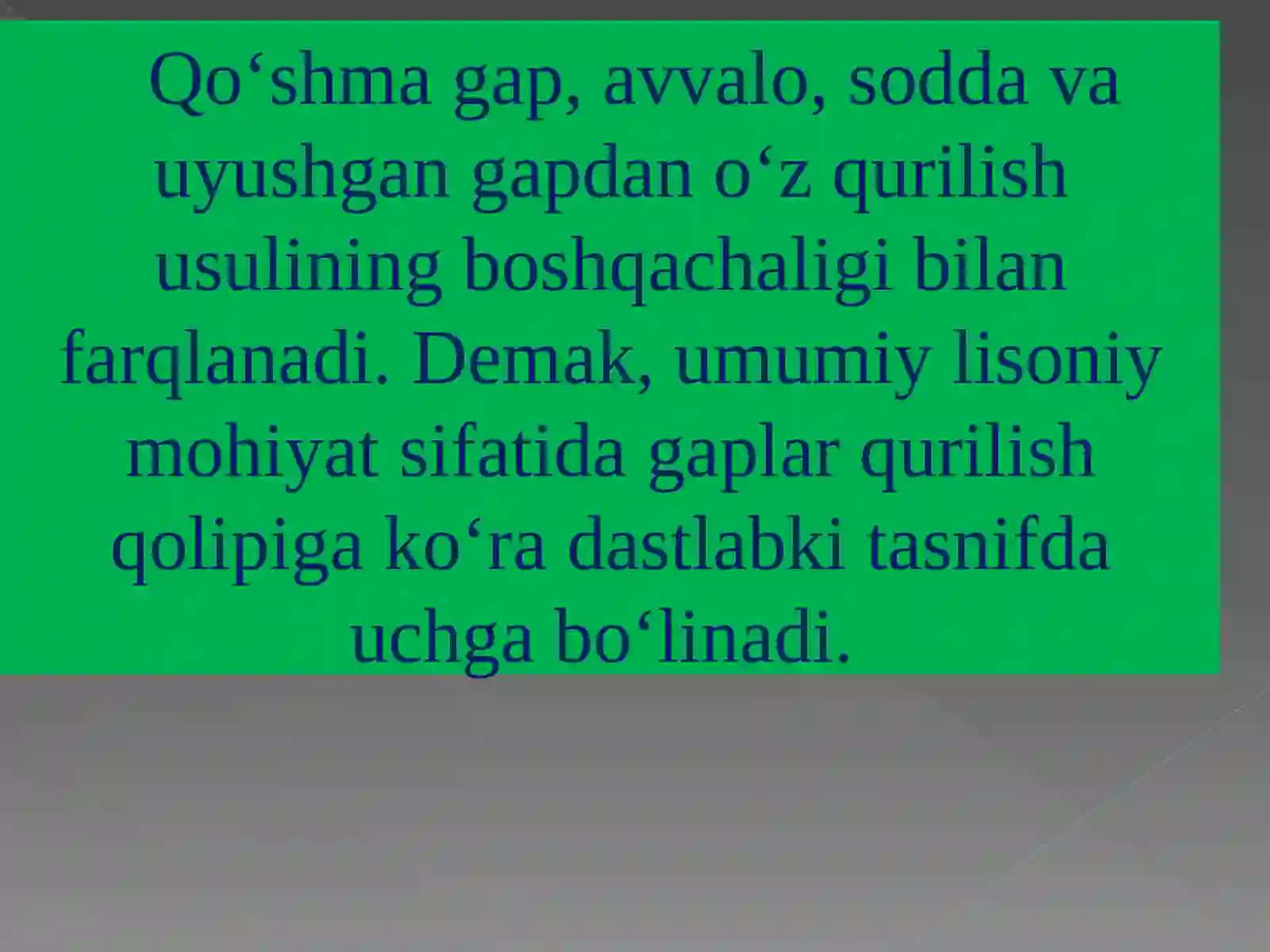 Qo‘shma gapning ma’noviy va funksional munosabati-ga ko‘ra turlari 3