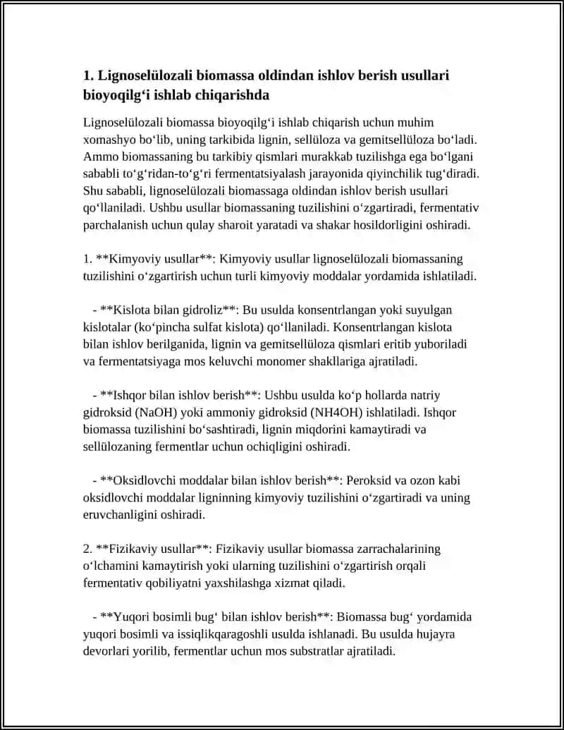 BIOTEXNOLOGIK YONDASHUVDA BIOYOQILGʻI OLISH 3