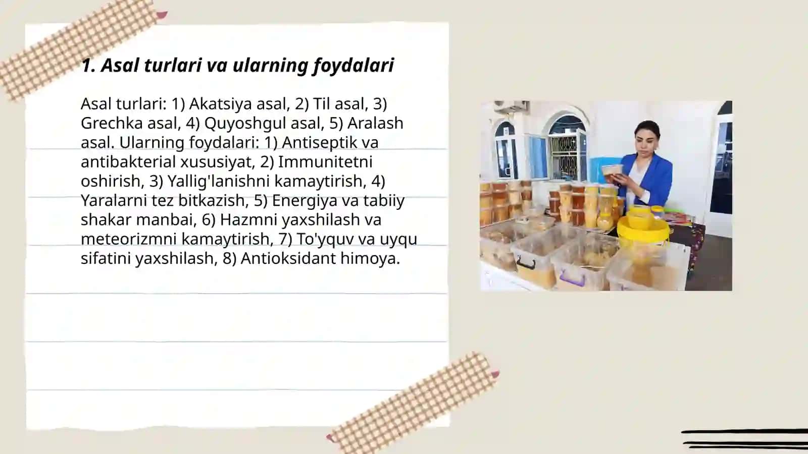 Asalarichilik mahsulotlari va ularning foydasi 3