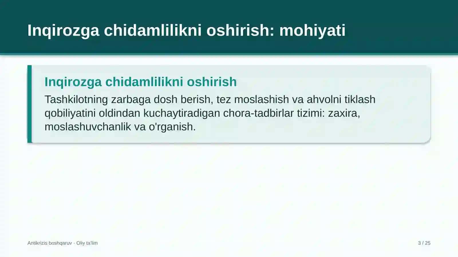 Kadrlar agentliklarida inqirozga chidamlilikni oshirish 3
