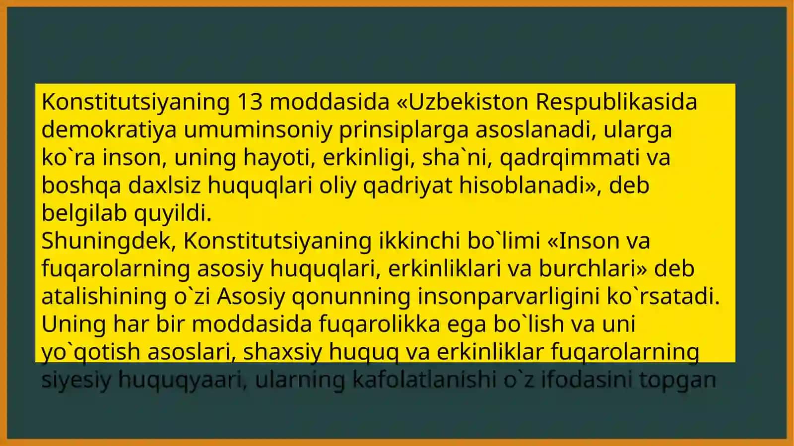 Inson huquqlari va erkinliklari 3