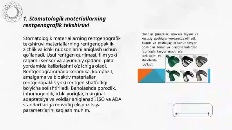 Stomatolagik materiallarni tekshirishning radiatsion usullari 3
