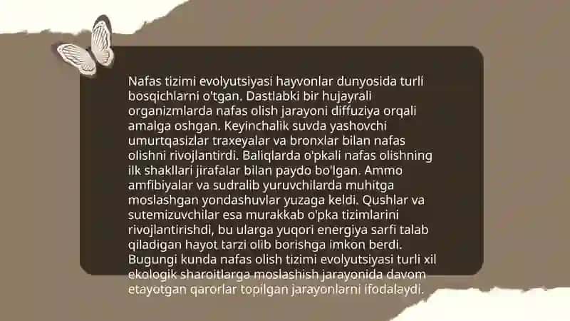 Nafas tizimi filogenezi va buzulishlari 3