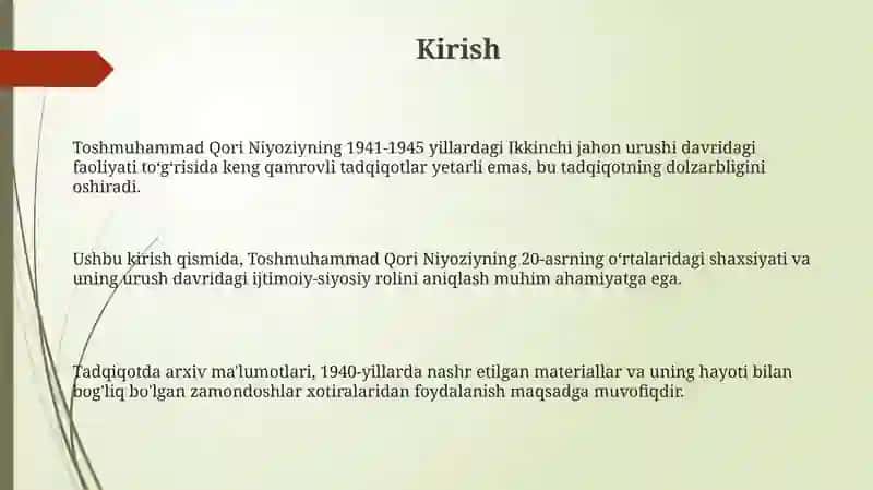 Toshmuhammad Qori Niyoziy 3