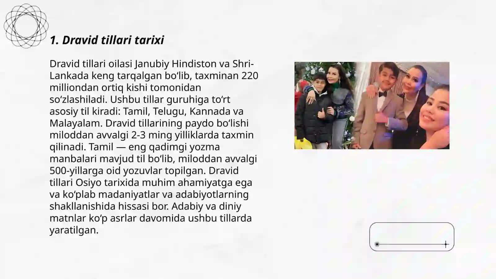 Dravid va Avstraloosiyo tillar oilasi 3
