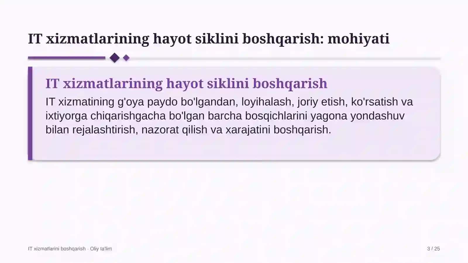 fond birjasida axborot texnologiyalari xizmatlarining hayot siklini boshqarish 5083 3