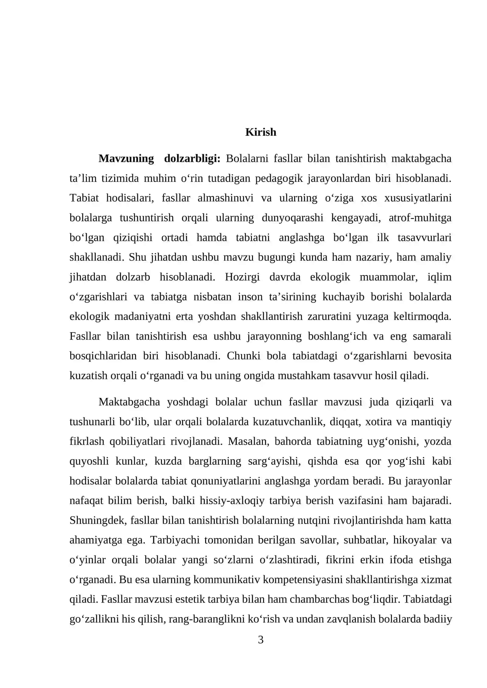 Bolalarni fasllar bilan tanishtirish metodikasi 3