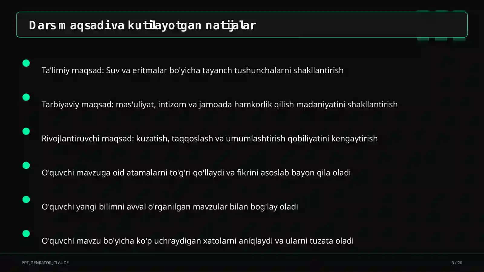 Suv va eritmalar (7-sinf) 3