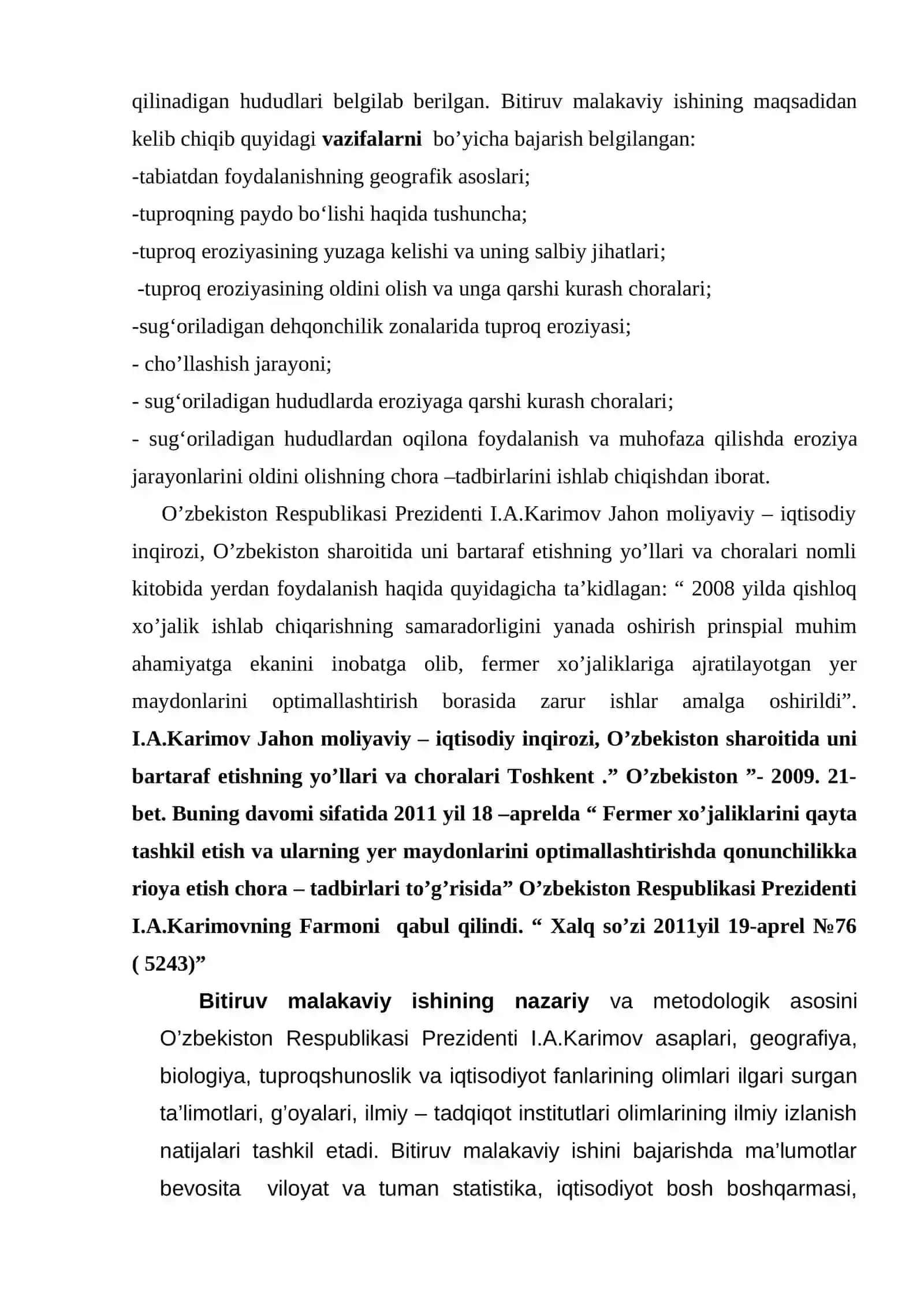 О‘ZBEKISTONNING SUG‘ORILADIGAN HUDUDLARIDA EROZIYA JARAYONLARINING YUZAGA KELISHI 3