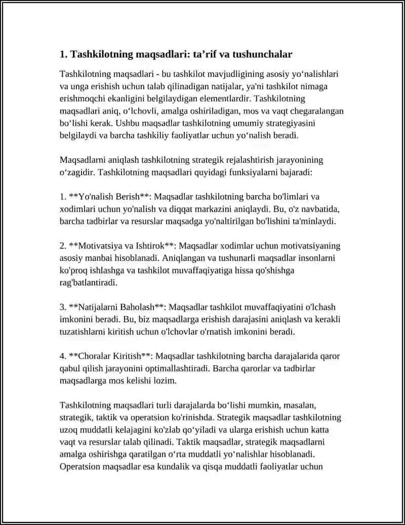TASHKILOTNING MAQSADLARI VA ULARNING SHAKLLANISHI 3