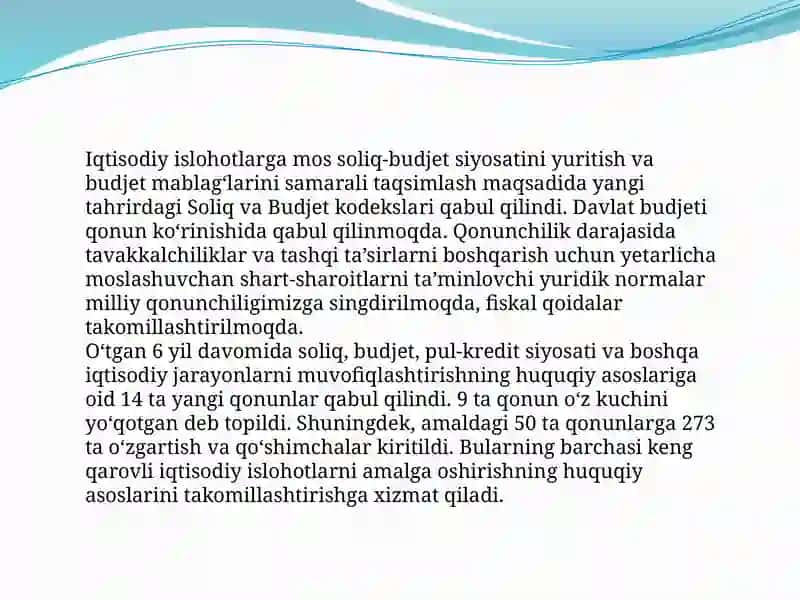Iqtisodiyotning rivojlanishi 3