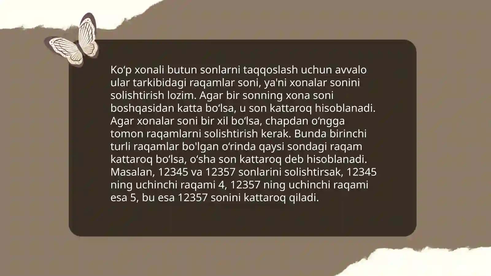 Koʻp xonali nomanfiy butun sonlar ustida arifmetik amallarni oʻrgatish metodikasi 3