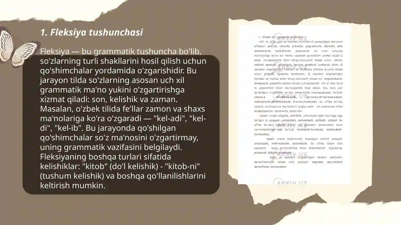 Fleksiya va affiksatsiya hodisalari 3