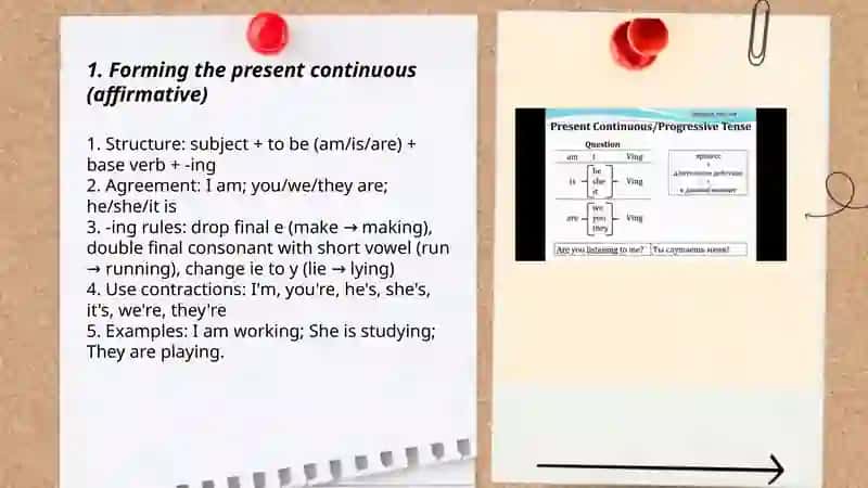 Present Cantinuous or Present Progressive 3