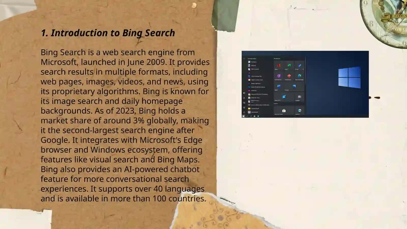 Working with Bing Microsoft 3